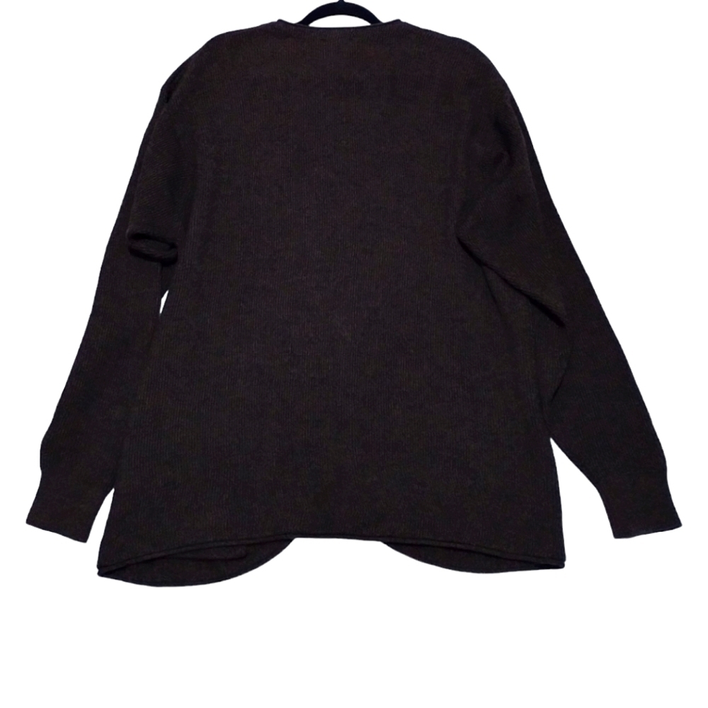 Hugo Boss Merino Wool Ribbed Knit Zip Up Pockets Cardigan - Picture 5 of 6
